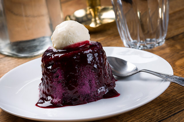 Dessert food photography craeted on location at the Corner House Restaurant in Minster, Kent, UK